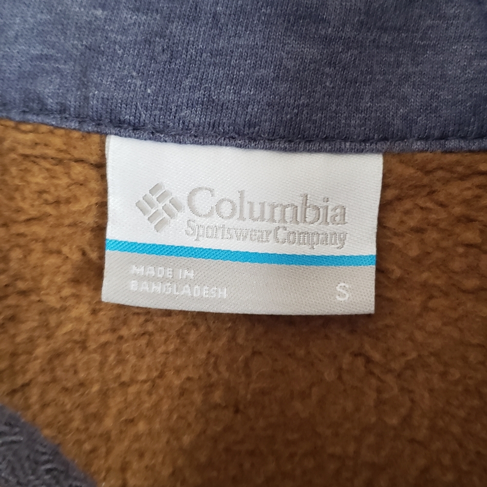Columbia Brown Zip Up Sweater with Cozy Knit - Picture 3 of 5